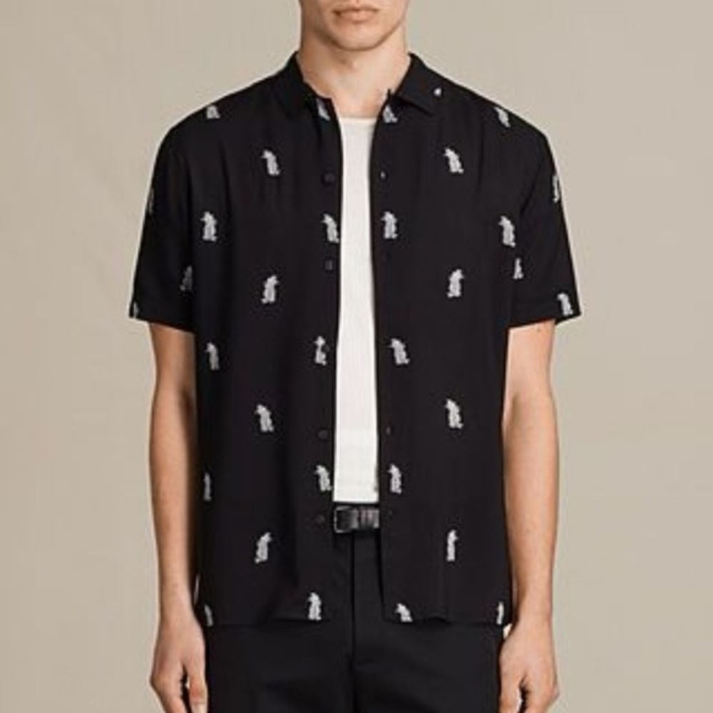 All Saints Pineapple Button Down Top - image 1